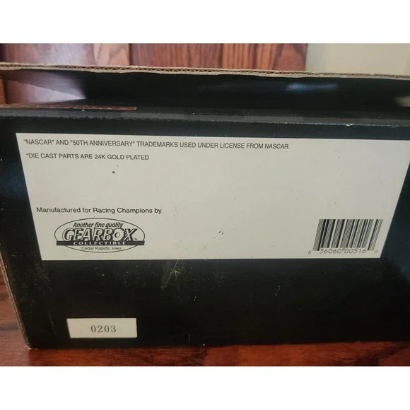 Nascar 50th Anniversary 24k Gold Plated Airplane Racing Champions Brand New‎ - Picture 6 of 6